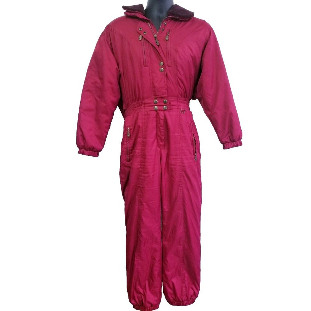 Vintage Fera Internationale Pink Snow Suit size 8 Thermo Loft